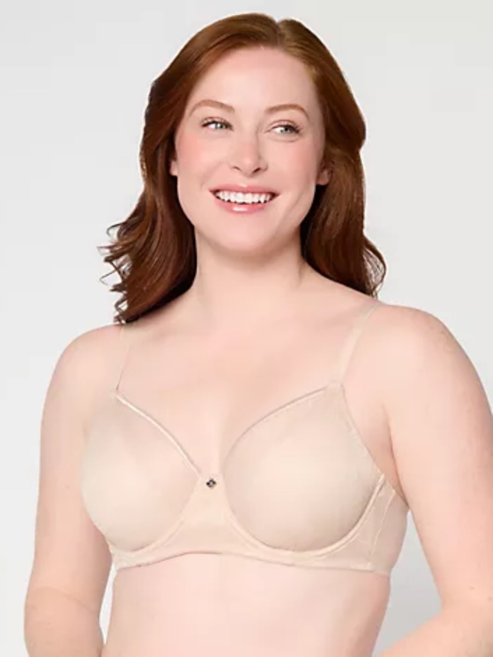 Breezies Fan Lace Unlined Underwire Bra, Sunbiege Sz 44D a716641